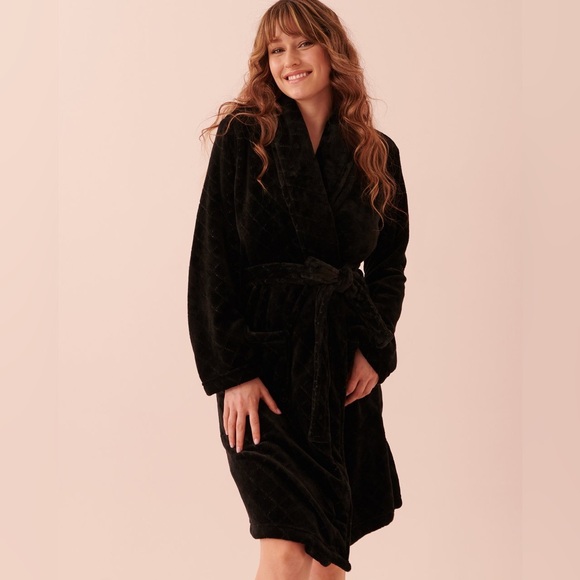 La Vie En Rose Other - La Vie En Rose Soft Plush Robe- medium